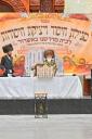 מעמד 'יציקת היסודות' פונעם נייעם און פראכטפולן בית המדרש "ישועות משה" וויזשניץ אשדוד בראשות פון כ"ק אדמו"ר מוויזניץ שליט"א