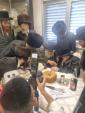 אדמור"ים ורבנים באטייליגן זיך ביי אן סיום כתיבת ספר תורה בראשות כ"ק אדמו"ר ממאקאווע שליט"א