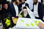 כ"ק אדמו"ר ממאכנובקא שליט"א ביים אפגעבן 'ברכת השנים' בבית מעונו פון הגאון ר' משה שטערנבוך שליט"א.