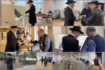 רוסישער הויפט רב הרב לאזאר ביים אפגעבן זיין שטימע אין די נאציאנאלע פארלאמענט וואלן, טראץ די טירדות החג.