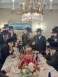 מעמד לחיים וחתימת שטרות בראשות כ"ק אדמו"ר מסאַטמאַר שליט"א, אין שטוב פון הרבני הנגיד מו"ה ר' יוסף ארי' ברינער הי"ו