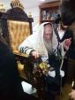 כ"ק אדמו"ר מבית מרדכי שליט"א ביי א ברית פון אחד מחסידו היינט אינדערפרי