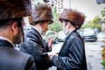 מסיבת לחיים חול המועד סוכות אין די סוכה פון הרבני הנגיד ר' יצחק ראבינאוויטש הי"ו לכבוד מנדב זיין דעם נייעם שמחה זאל בביתו נאוה קודש אולם שרה לאה