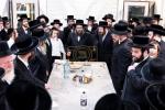 געהויבענער מעמד 'קבלת פנים' אין קרית יטב לב לכבוד דעם מרא דאתרא הגה"צ רבי אהרן טייטלבוים שליט"א לרגל זיין זיך אריין ציען אין שטאט