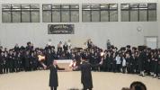 שמחת בית השואבה און דערהויבענע נענועים אין ביהמ"ד הגדול והחדש אין קרית יטב לב בראשות הגה"צ אבד"ק שליט"א