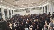 שמחת בית השואבה און דערהויבענע נענועים אין ביהמ"ד הגדול והחדש אין קרית יטב לב בראשות הגה"צ אבד"ק שליט"א