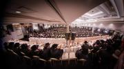 גרויסארטיגע מעמד סיום מסכת קדושין בחצר הקודש פאפא 
