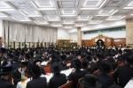 סעודת דהילולא פונעם טשעבינר רב זצוק"ל בהיכל ישיבת טשעבין בירושלים