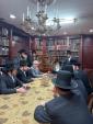 סטעיט סענטאר בילל וועבער אויף א באזוך כ"ק גאב"ד סאטמאר מאנסי שליט"א אין באפורברייטונג צו די וואלן 