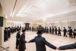 קביעות מזוזה אין די נייע סאטמארע חתונה זאל  עטרת רישא אין מאנטריאל