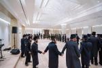 קביעות מזוזה אין די נייע סאטמארע חתונה זאל  עטרת רישא אין מאנטריאל