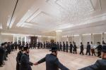 קביעות מזוזה אין די נייע סאטמארע חתונה זאל  עטרת רישא אין מאנטריאל