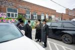 קביעות מזוזה אין די נייע סאטמארע חתונה זאל  עטרת רישא אין מאנטריאל