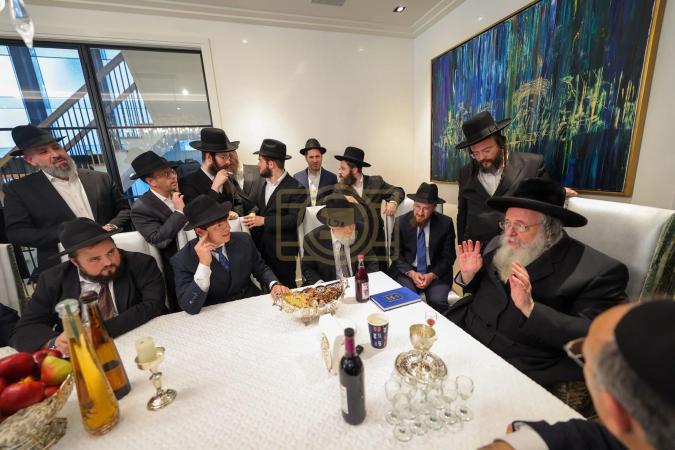 מסיבת קבלת פנים פאר הגאון רבי שאול אלתר שליט"א נעכ