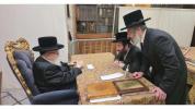 אסעמבלימאן הרב אהרן בציון ווידער אויף א באזוך ביי גדולי ישראל אין מאנסי אין באפורברייטונג צו די וואלן 