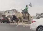 אינטערעסאנטע סצענעס ביי די וואלן: אראבישע און בעדואינע וויילער רייטן אויף קעמלען און אייזלען צו די שטים בודקעס אין דרום ארץ ישראל