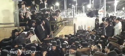 מסע הלויה פון א חלק פון די הרוגי מירון אין מירון 