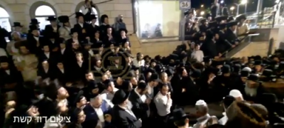 מסע הלויה פון א חלק פון די הרוגי מירון אין מירון 