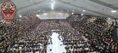 ערשטע בילדער פונעם היסטארישן שבת מיט הגאון רבי שאול אלתר שליט"א אין בארא פארק