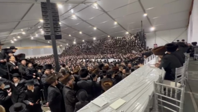 ערשטע בילדער פונעם היסטארישן שבת מיט הגאון רבי שאול אלתר שליט"א אין בארא פארק