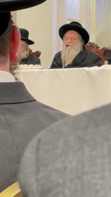 מעמד קבלת פנים פאר הגאון רבי שאול אלתר שליט"א נעכטן נאכט אין בארא פארק 