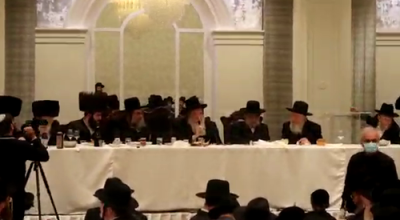 מעמד קבלת פנים פאר הגאון רבי שאול אלתר שליט"א נעכטן נאכט אין בארא פארק 