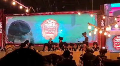 שמחת השבע ברכות פון נכד כ"ק אדמו"ר מצאנז שליט"א 