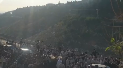 מעמד הכנסת ספר תורה בקהילת קארלין סטאלין לע"נ די אומגעקומענע אין די ערב שבועות טראגעדיע פאראיאר 