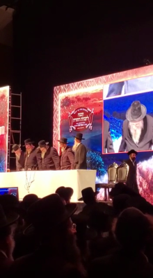 ערשטע בילדער מעמד הכנה לקבלת התורה ברשות הגאון ר"י פני מנחם רבי שאול אלתר שליט"א 