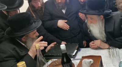 מעמד הכנסת ספר תורה אין לאנדאן בהשתתפות כ"ק אדמו"ר ממחנובקא שליט"א 