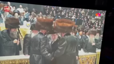 ערשטע בילדער: שמחת החתונה בחצר הקודש בעלזא חלק ב' 