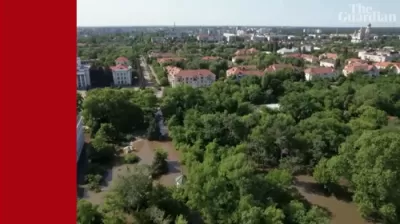 א בליק פון דערהייעך אויף די דאמבע איינפאל אין אוקריינע און אירע נאכווייען - פרעזידענט זאלענסקי באזוכט אין כערסאן 