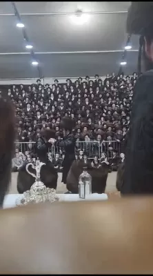 ערשטע בילדער: שמחת החתונה פון נכד כ"ק אדמו"ר מסאטמאר שליט"א 