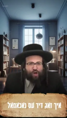  *א טערעפיסט?? ער קען נישט שרייבן זיין נאמען...!* 