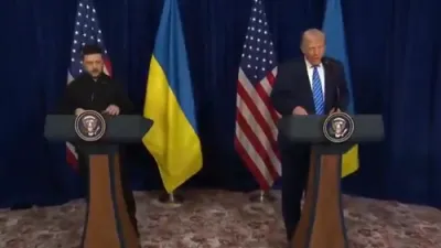 פרעזידענט טראמפ איז מרמז אז ס'דא פארשריט אין די שלום געשפרעכן מיט אוקראינע.