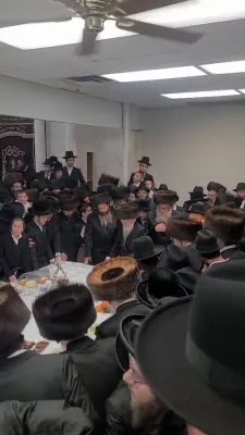 כ"ק אדמו"ר מלוצק שליט"א ביים ציון הקדוש אין דעטרויט, און הבדלה אין קליוולאנד
