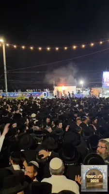 ערשטע בילדער און ווידיאוס פון די גרויסע הדלקה אין באיאן