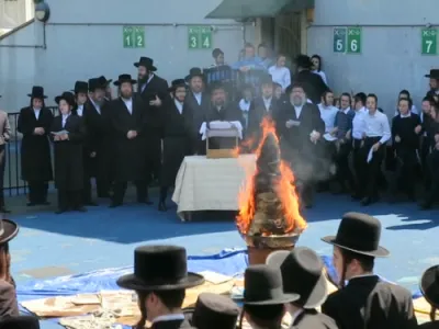 מסע חיזוק דורך הגה"צ אב"ד סאטמאר וויליאמסבורג שליט"א אין קהילת סאטמאר לאנדאן
