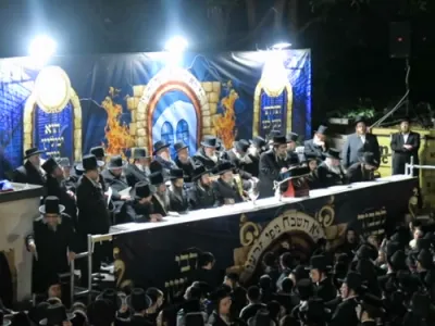 מסע חיזוק דורך הגה"צ אב"ד סאטמאר וויליאמסבורג שליט"א אין קהילת סאטמאר לאנדאן