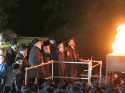 מסע חיזוק דורך הגה"צ אב"ד סאטמאר וויליאמסבורג שליט"א אין קהילת סאטמאר לאנדאן
