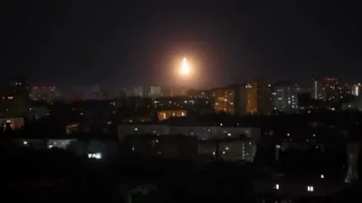 קיעוו איז ביינאכט שווער באטראפן געווארן פון רוסישע מיסל אטאקעס
