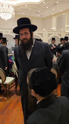 רבנים און אישי ציבור באטייליגן זיך ביי די בר מצווה פון א זוהן פונעם פייער קאמישינער ר' יעקב פליגמאן הי"ו