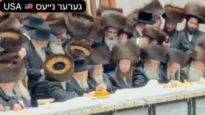 כ"ק אדמו"ר מגור שליט"א ביים שמחת החתונה בשמחת בית סקווירא