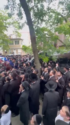 כ"ק אדמו"ר מגור שליט"א באזוכט ביי הנגיד ר' מוטל טענענבוים ני"ו