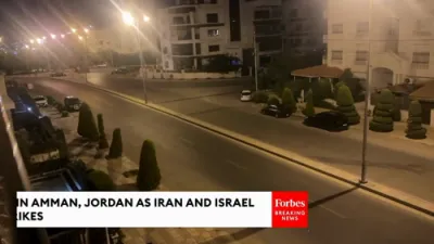 עס פייפט אין עמאן בשעת די פייער אויסטויש צווישן מדינת ישראל און איראן