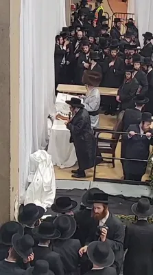 נאך ווידיאוס פון די מעמד לימוד התורה און מנחה ביים סיום הש"ס פון תורתך שעשועי 
