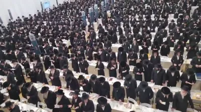 נאך ווידיאוס פון די מעמד לימוד התורה און מנחה ביים סיום הש"ס פון תורתך שעשועי 