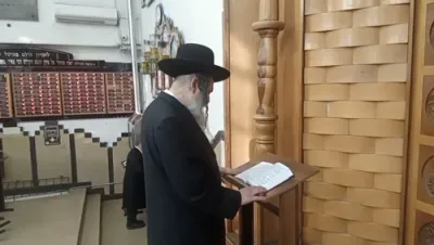 הרב שלום ארוש און הרב דוב קוק שליט"א ביים ציון רבי מאיר בעל הנס