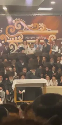 מצוה טאנץ פון כ"ק אדמו"ר מפשעווארסק שליט"א ביי ע חתונה פון א אייניקל 