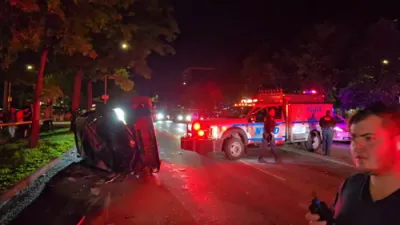 סצענע פון א היט ענד ראן קרעש אין בארא פארק 